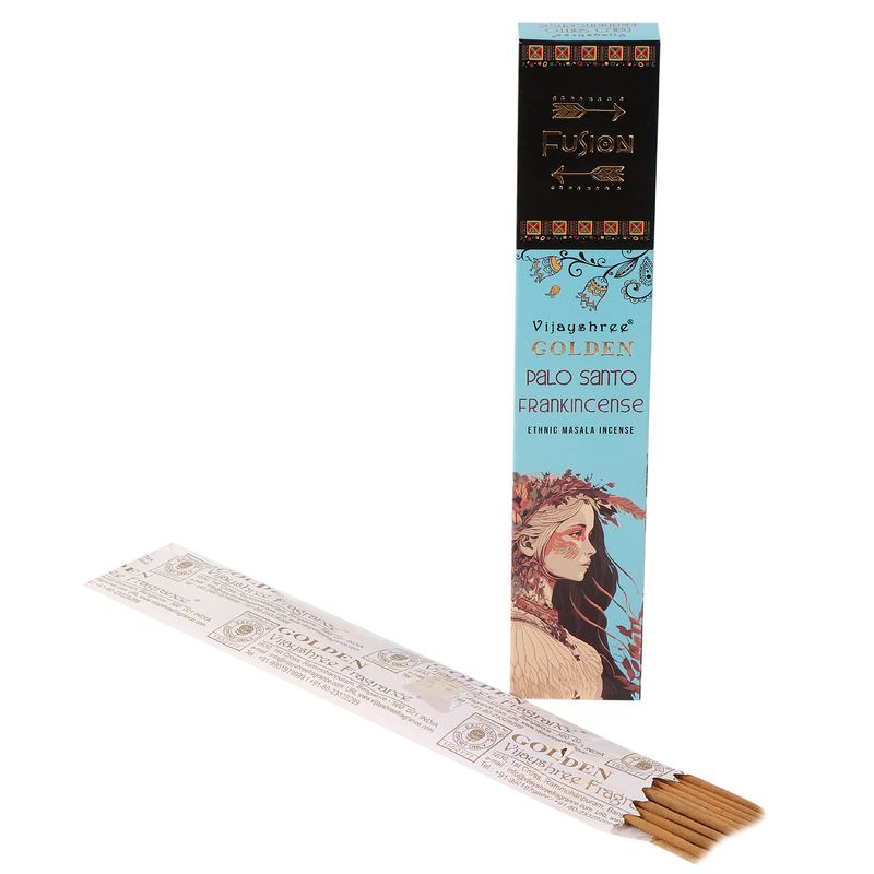 15g Golden Fusion Incense Sticks - Palo Santo and Frankincense
