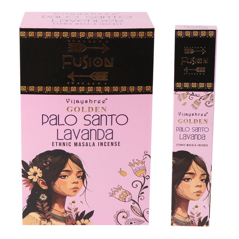 15g Golden Fusion Incense Sticks - Palo Santo and Lavender