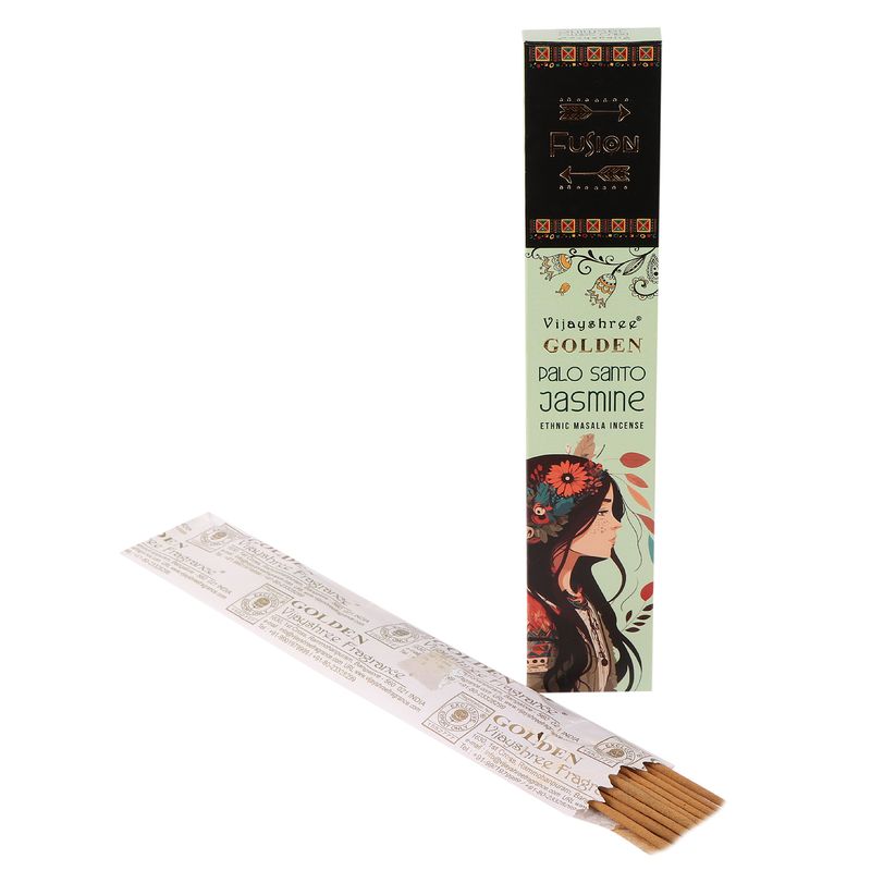 15g Golden Fusion Incense Sticks - Palo Santo and Jasmine