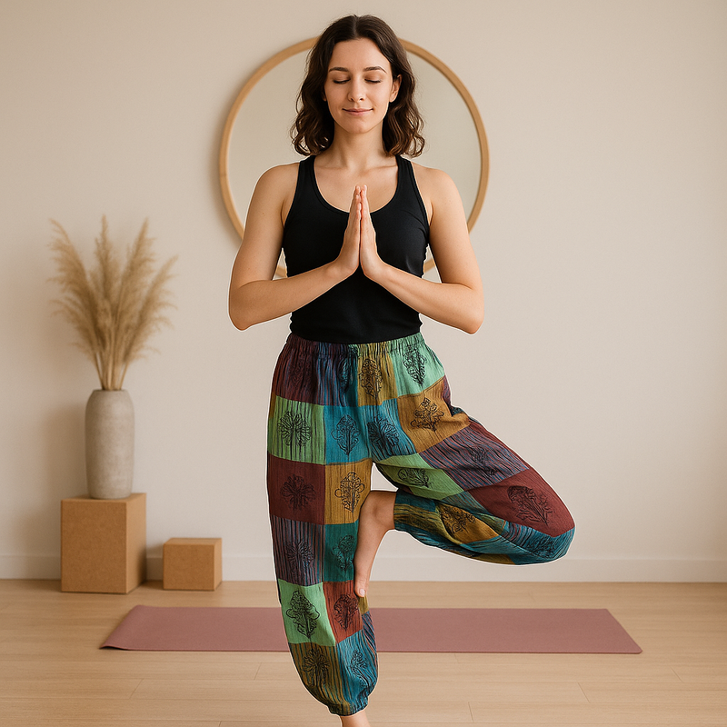 Nomad Sari - Mushroom Pants - Green Tones S/M