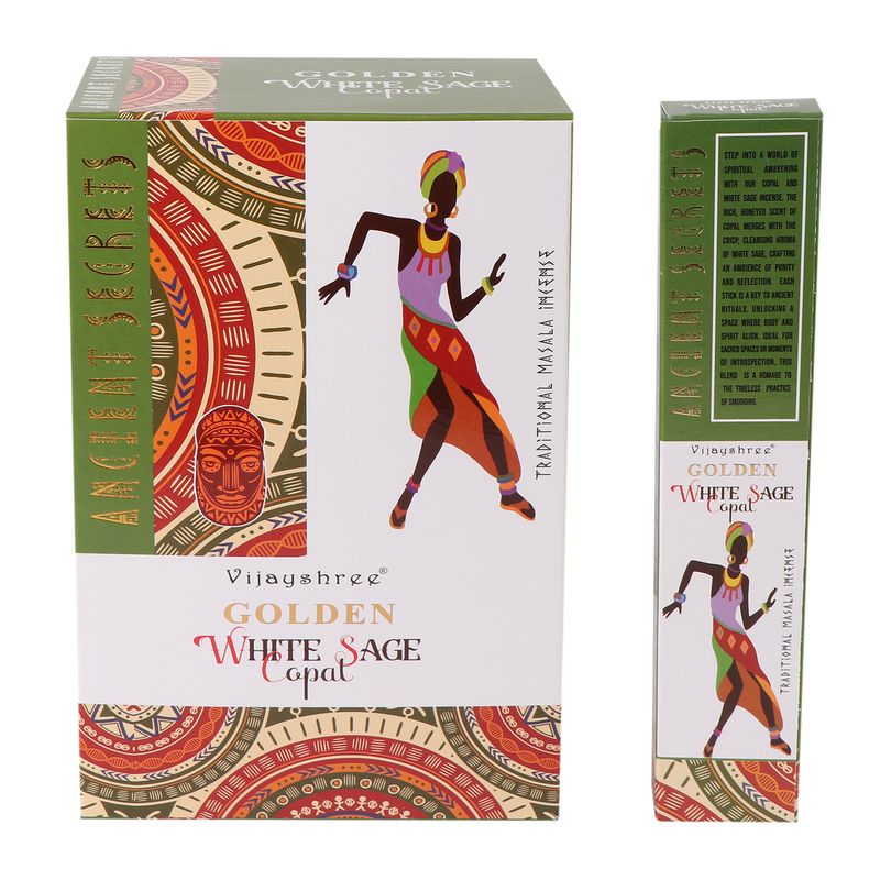 15g Golden Incense - Copal and White Sage