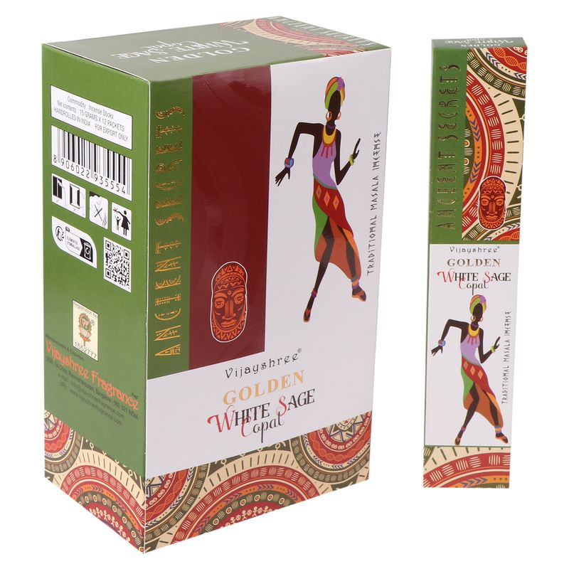 15g Golden Incense - Copal and White Sage