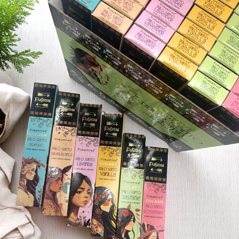 15g Golden Incense Sticks - Fusion Series Display Set