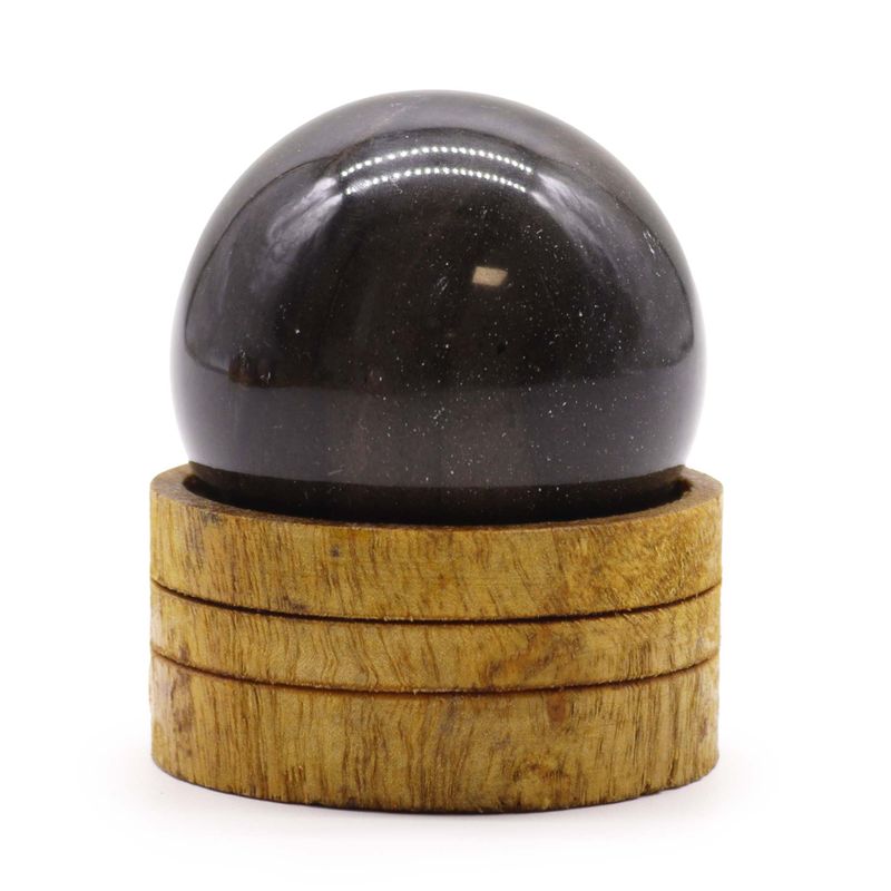 Gemstone Crystal Sphere 50mm - Ocean Agate with Stand