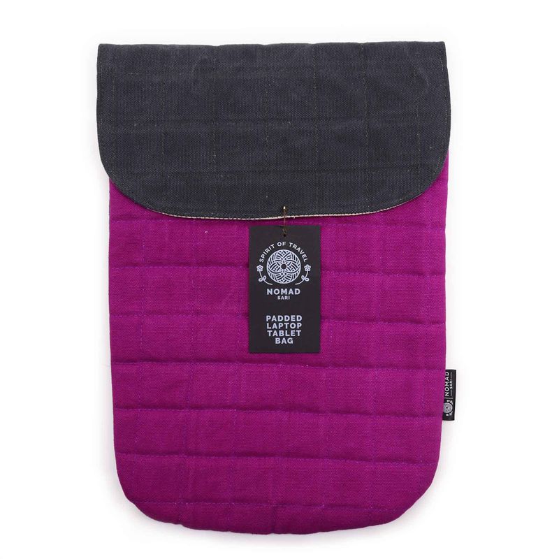 Laptop Padded Pouch - Purple Haze - 14oz Stonewash