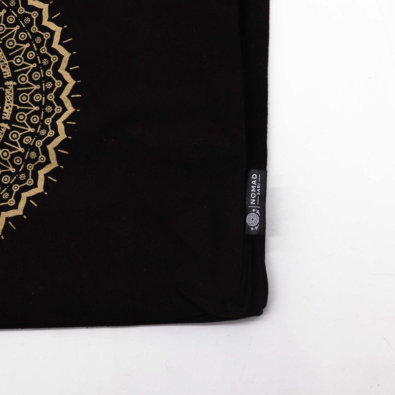 Oversized Tote Bag Chocolate Stonewash 14oz - Freedom Mandala