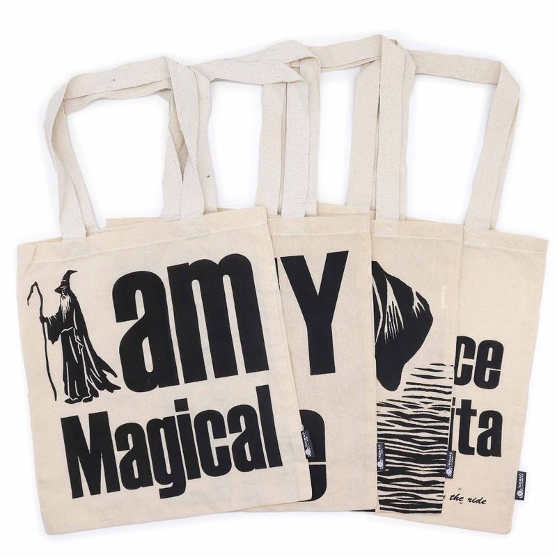 Iconic Basic Tote Bags - 10 Designs - Natural 4oz