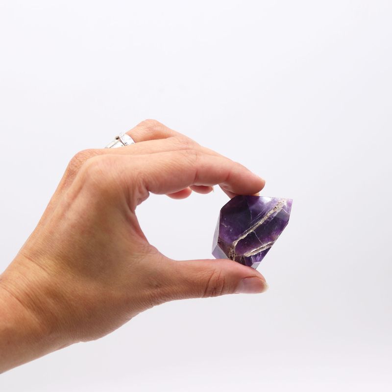 Bulk Gemstone Points approx 5cm (0.4KG) - African Amethyst (approx 8 pieces)
