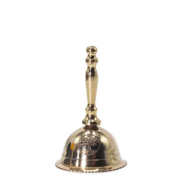 Small Altar Brass Bell - Tree of Life