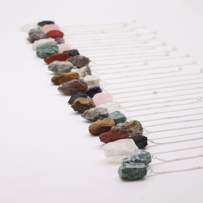 Gemstone Pendulum Starter (12x 3 Crystals) 4cm - Raw Crystals