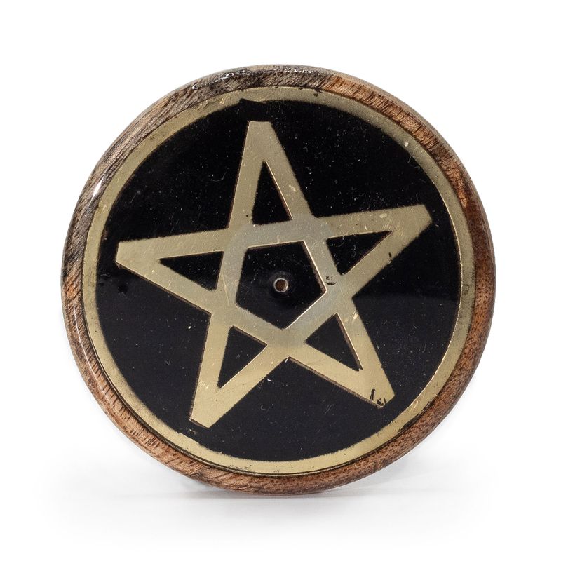 Gold & Black on Mango Wood - Pentagon