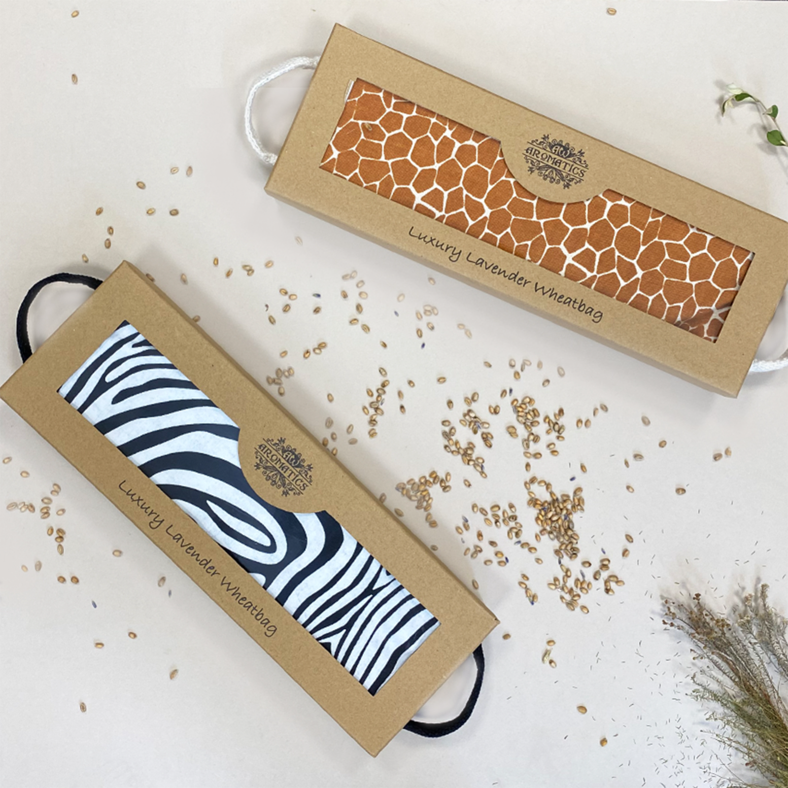 Luxury Lavender Wheat Bag in Gift Box
