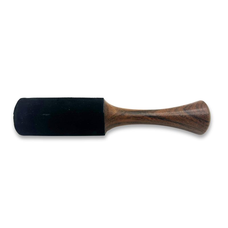Wooden Stick - 17x3cm - Medium Tube Handle Double Ring