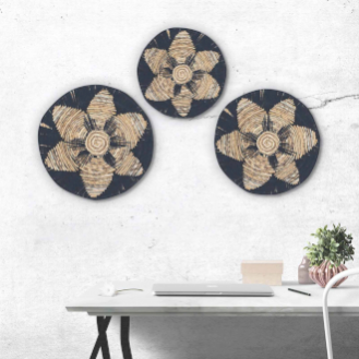 Seagrass Fan Wall Decor