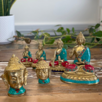 Brass Buddha Figure