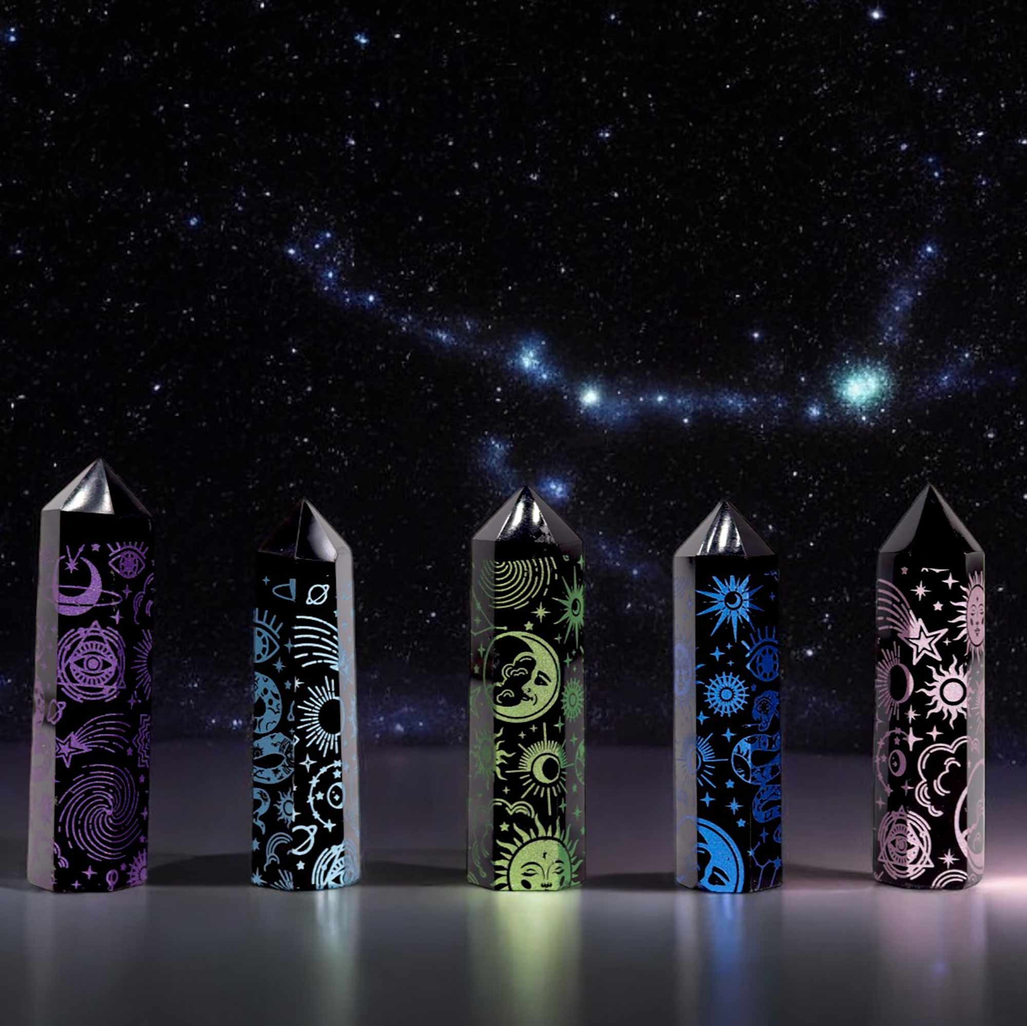 Black Obsidian Points