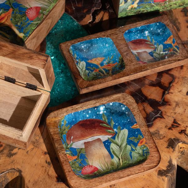 Enamelled Boxes and Trays - Mushroom Design