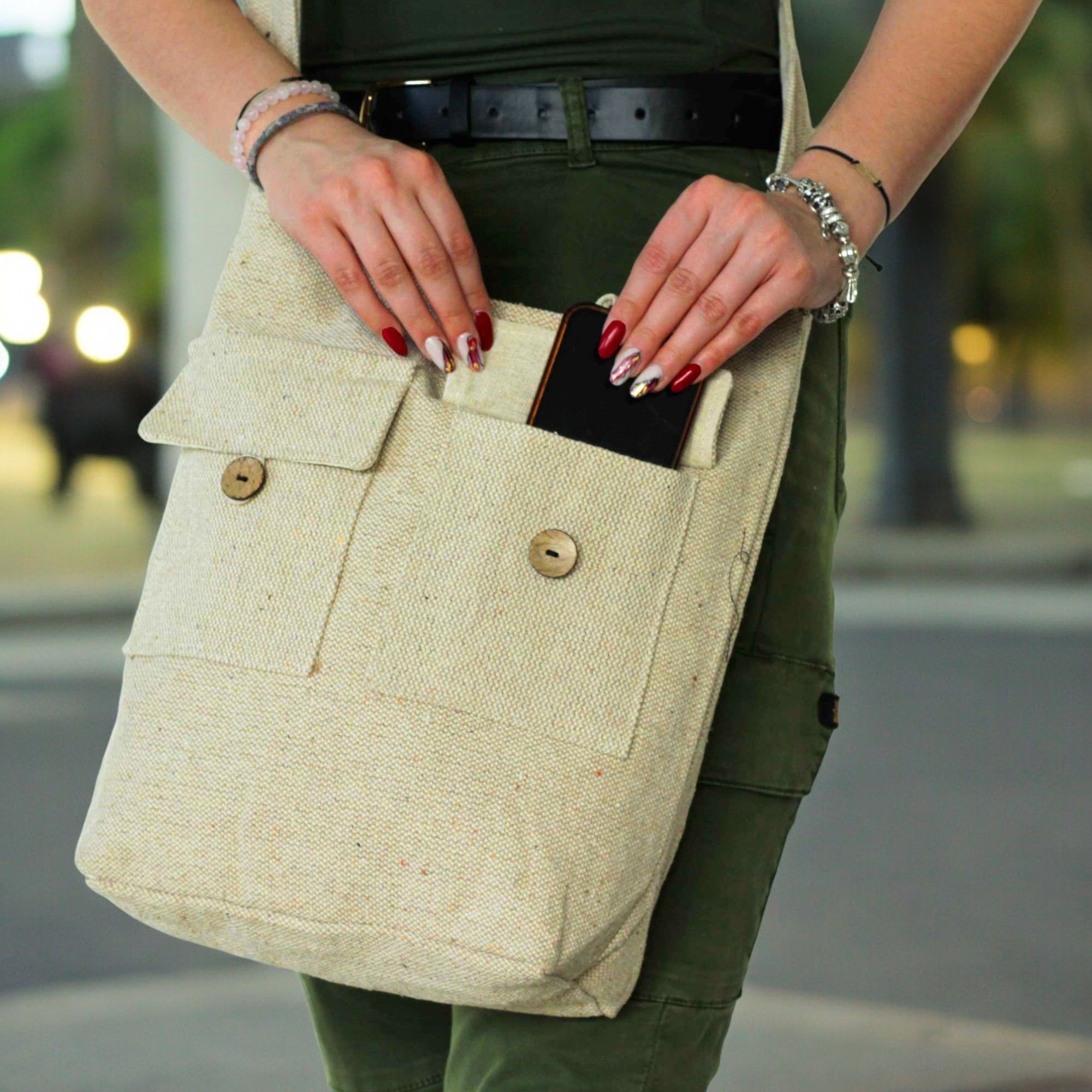 Natural Tones Two Pocket Bags