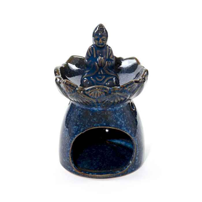 Eden Thai Buddha Lotus Flower Dish Oil Burner