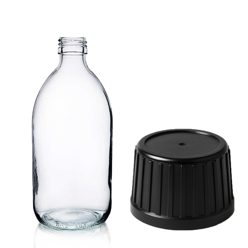 200ml Clear Glass Medicine Bottle
