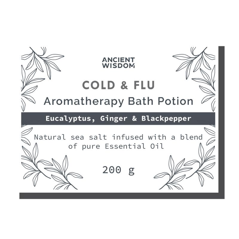 Bag Labels for Colds & Flu (4 sheets of 18)
