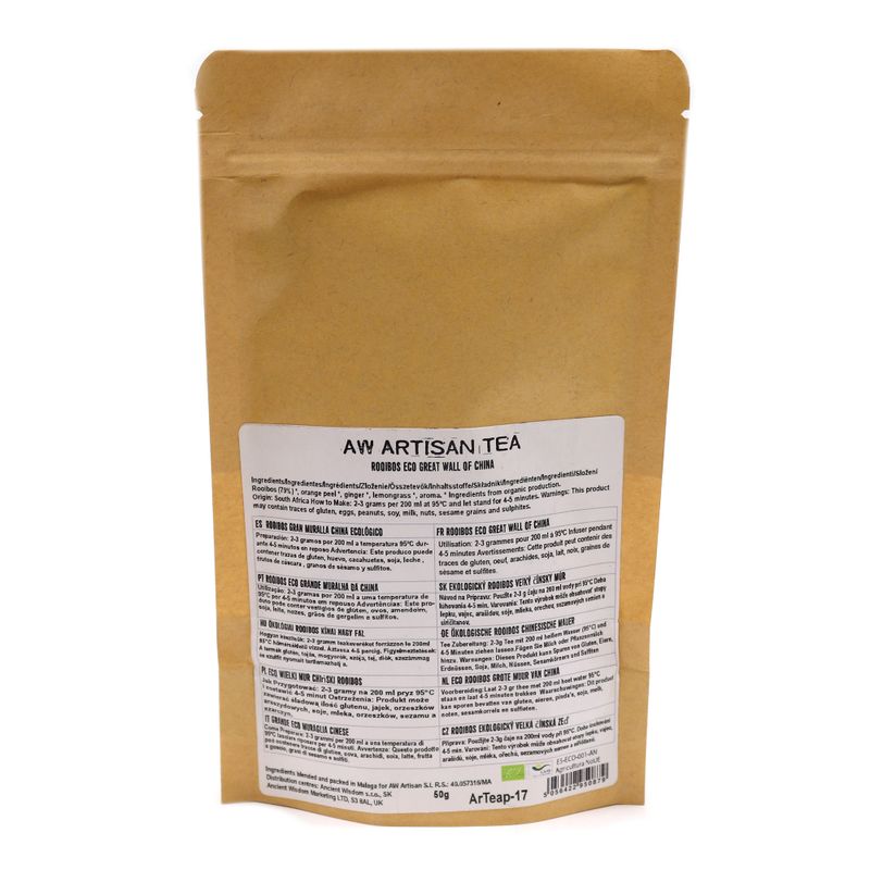 50g Rooibos Tea Eco Great Wall of China (zero VAT)