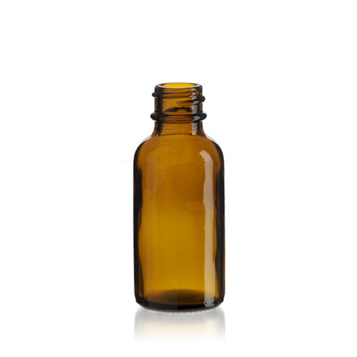 30ml Amber Glass Boston Bottle