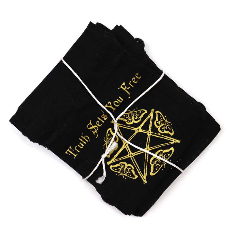 Esoteric Pouch - Black & Gold - 10x12cm