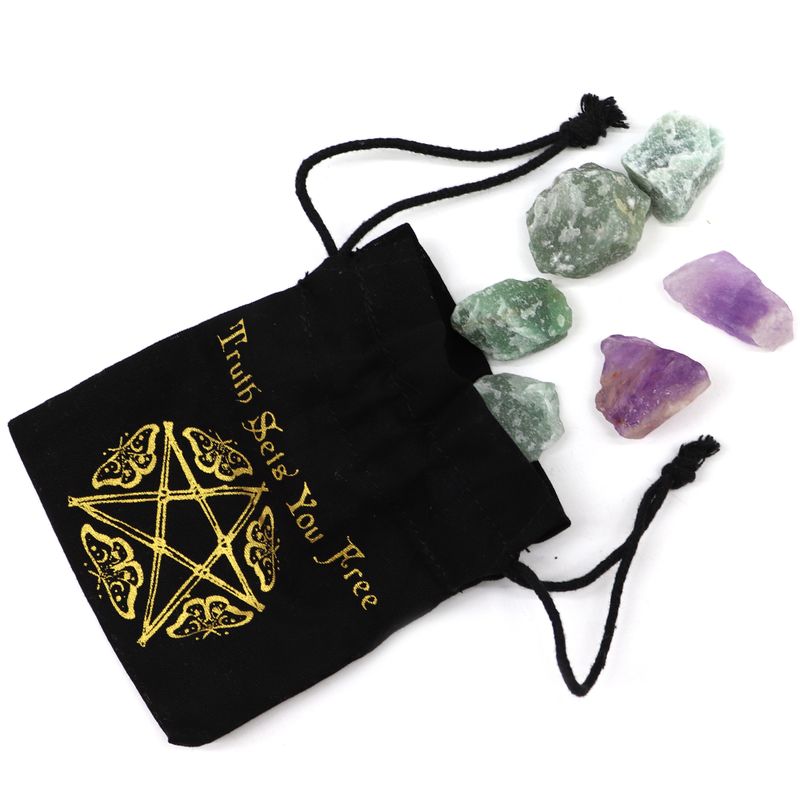 Esoteric Pouch - Black & Gold - 10x12cm