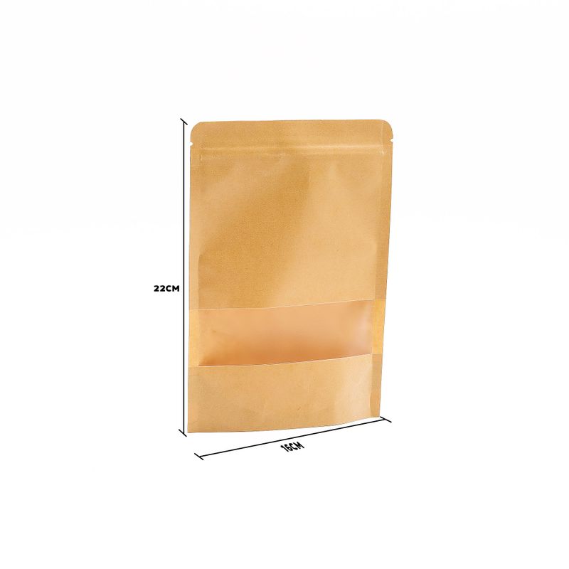 Kraft Window Bag 16 x22 cm