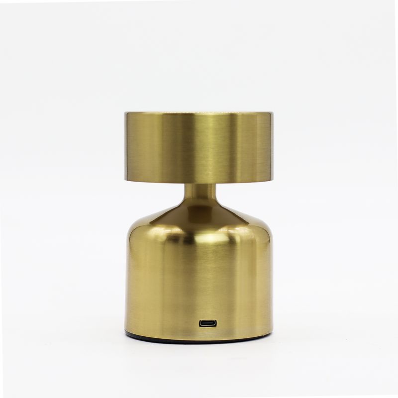 Touch Lamp - Flat Mushroom Bronze - USB-C LED Light