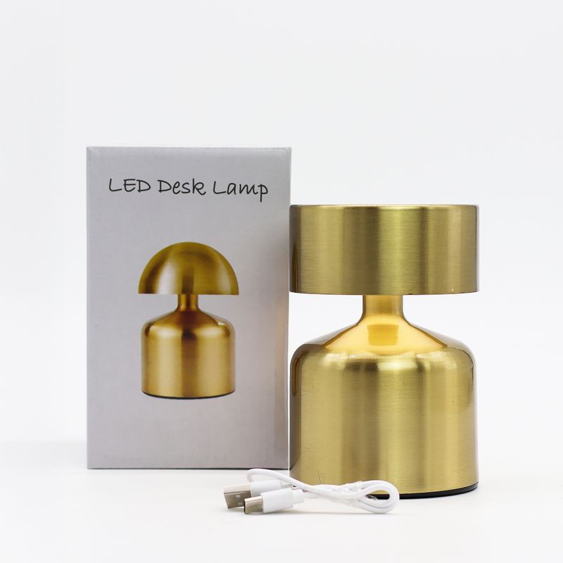 Touch Lamp - Flat Mushroom Bronze - USB-C LED Light