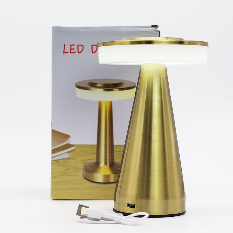 Touch Lamp - Tall Stem Bronze/Gold- USB (C) - Rechargeable