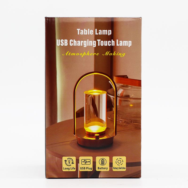 Touch Lamp - Crystal Lantern - USB-C LED Light