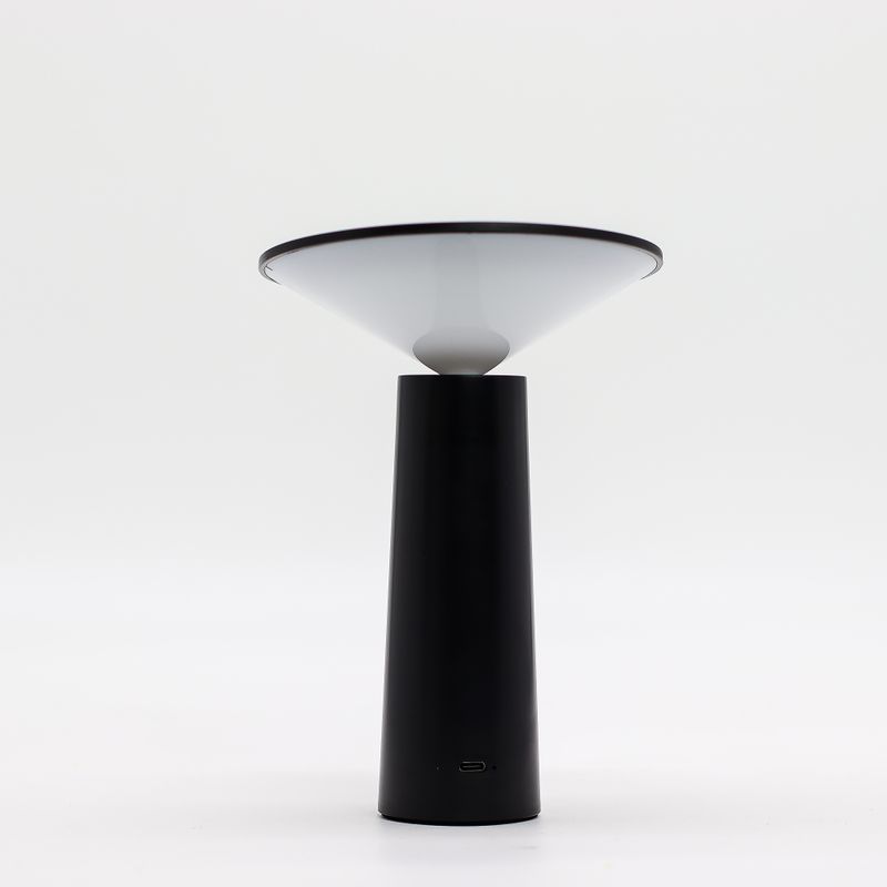 Touch Lamp - Black Mushroom - USB-C LED Light