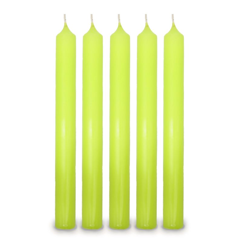 Lime Green Dinner Candle