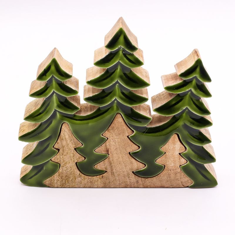 Lost in the Forest - Three Trees 3D Wooden Decoration