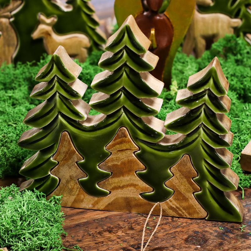 Lost in the Forest - Three Trees 3D Wooden Decoration