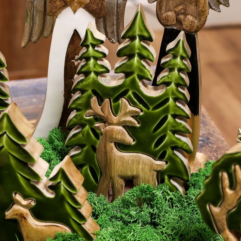 Lost in the Forest - Stag in the Forest 3D Wooden Decoration