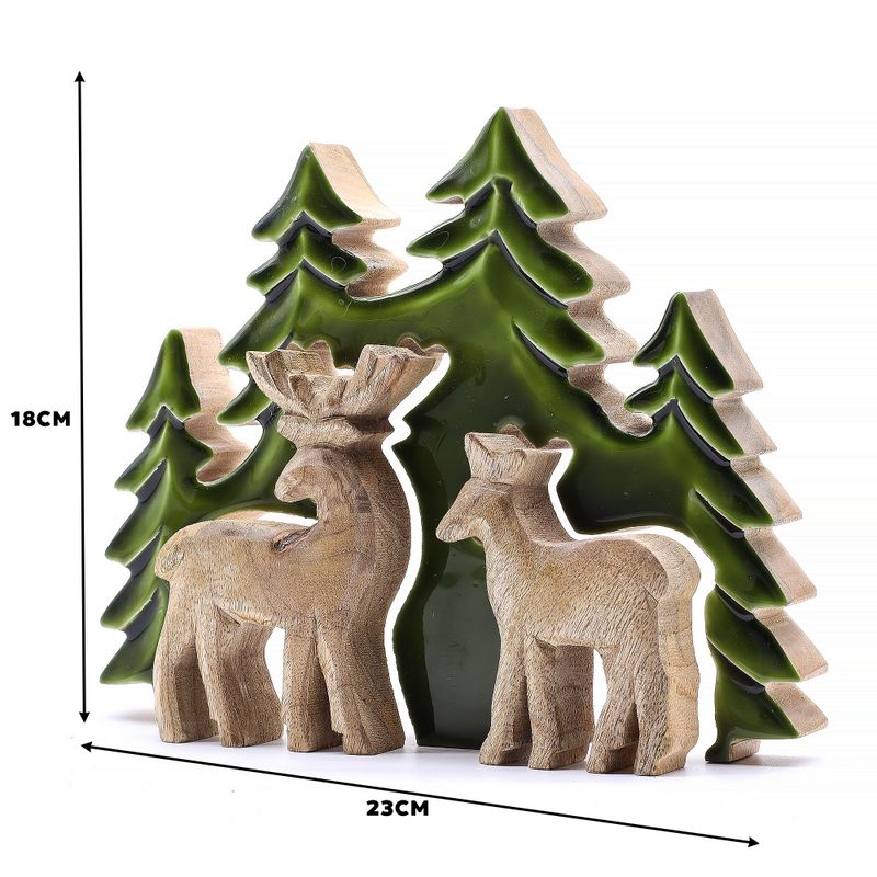 Lost in the Forest - Two Dear in the Forest 3D Wooden Decoration