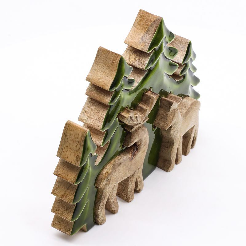 Lost in the Forest - Two Dear in the Forest 3D Wooden Decoration