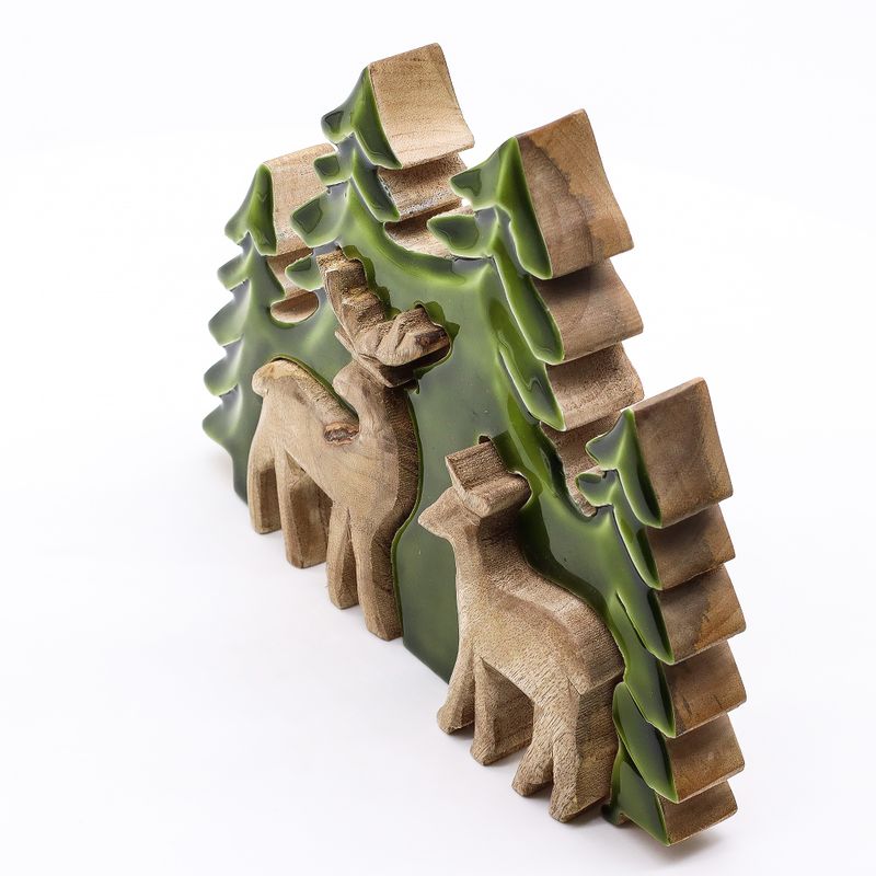 Lost in the Forest - Two Dear in the Forest 3D Wooden Decoration