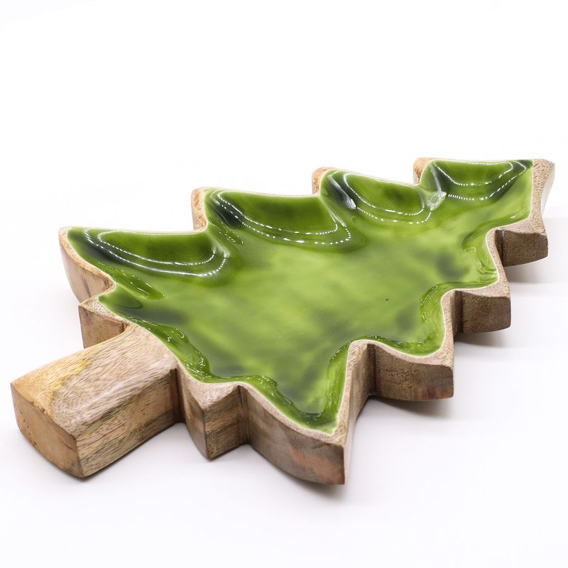 Lost in the Forest - Enamel Tree Wooden Bowl
