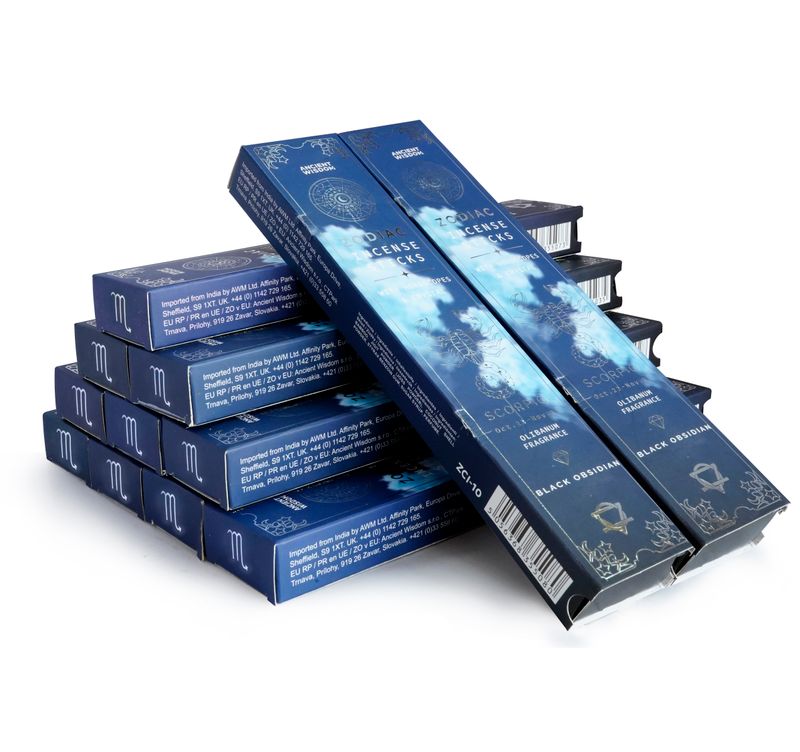 Starter Set of Zodiac Crystal Scents Incense