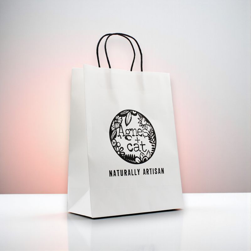 Small A&C Paper Carrier Bag 25x12x21.5cm