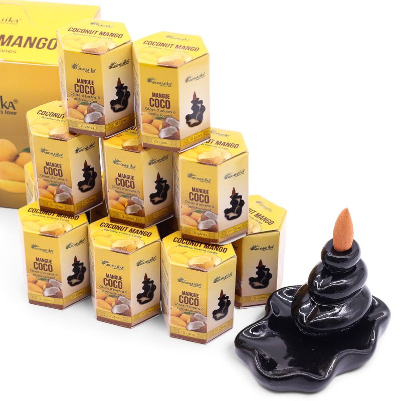 Aromatika Masala Backflow Incense - Coconut & Mango