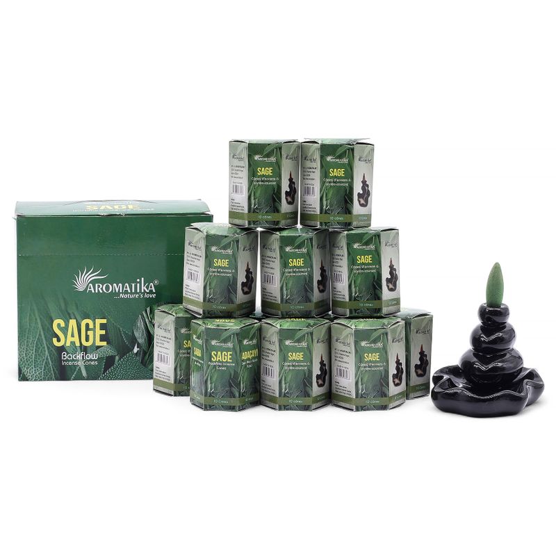 Aromatika Masala Backflow Incense - Sage