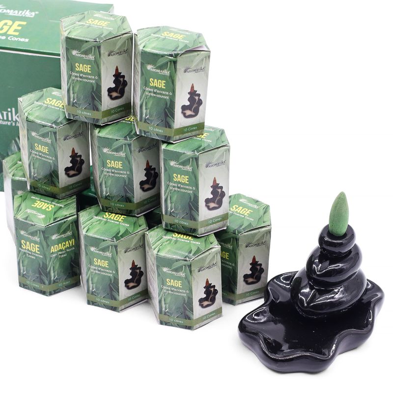 Aromatika Masala Backflow Incense - Sage