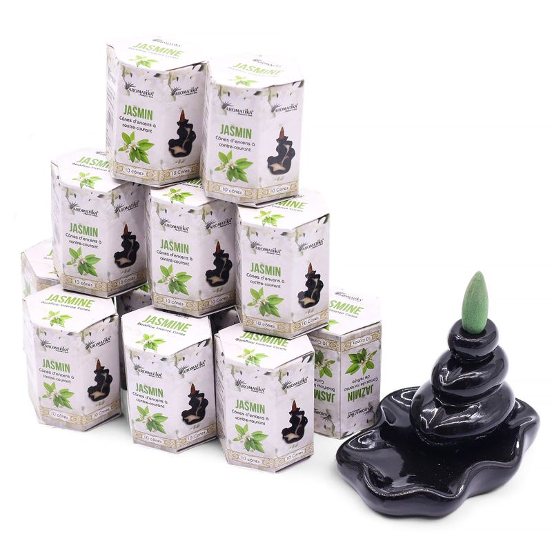 Aromatika Masala Backflow Incense - Jasmine