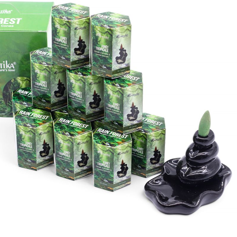 Aromatika Masala Backflow Incense - Rain Forest
